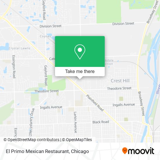 Mapa de El Primo Mexican Restaurant