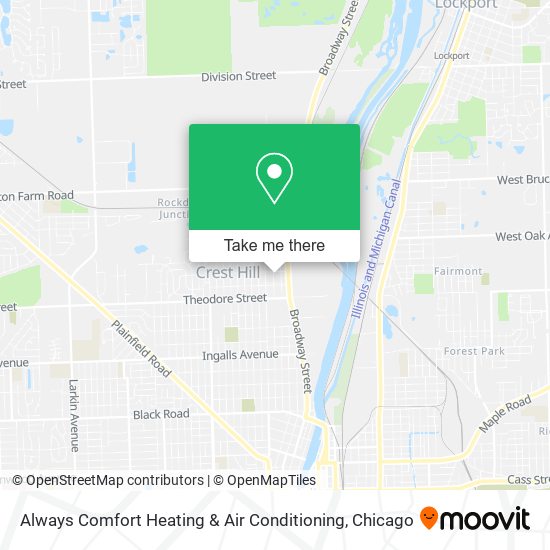 Always Comfort Heating & Air Conditioning map