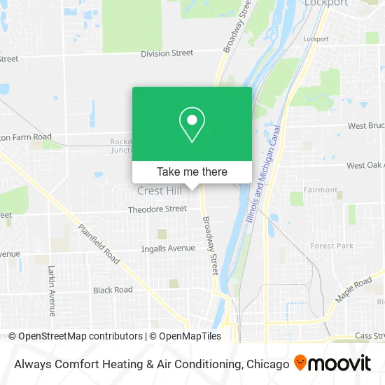Always Comfort Heating & Air Conditioning map