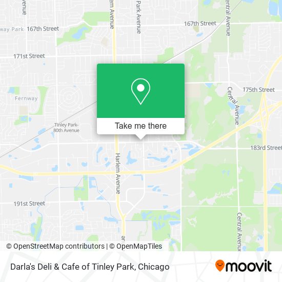 Darla's Deli & Cafe of Tinley Park map