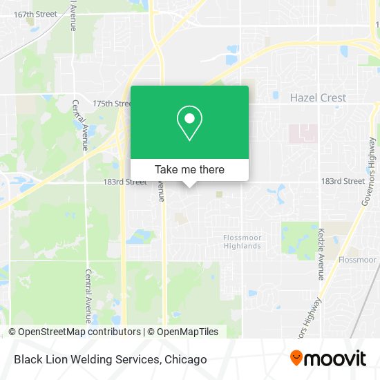 Black Lion Welding Services map