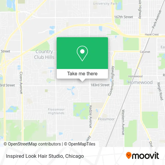 Inspired Look Hair Studio map