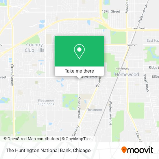 The Huntington National Bank map