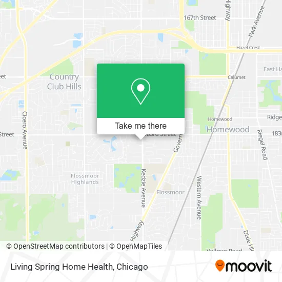 Living Spring Home Health map