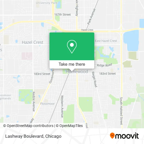 Lashway Boulevard map