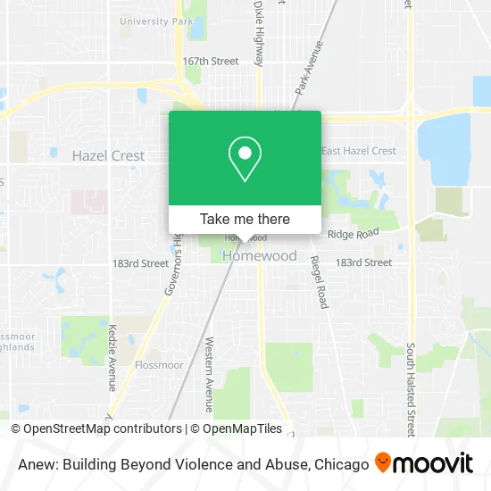 Mapa de Anew: Building Beyond Violence and Abuse