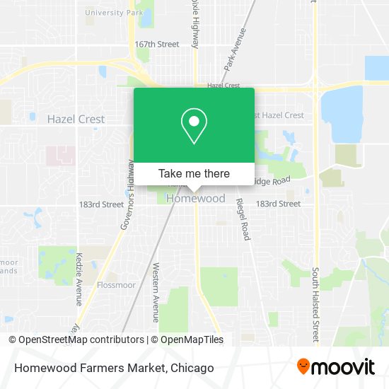 Mapa de Homewood Farmers Market