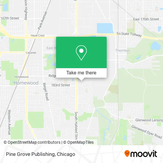 Mapa de Pine Grove Publishing