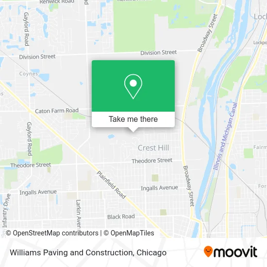 Williams Paving and Construction map