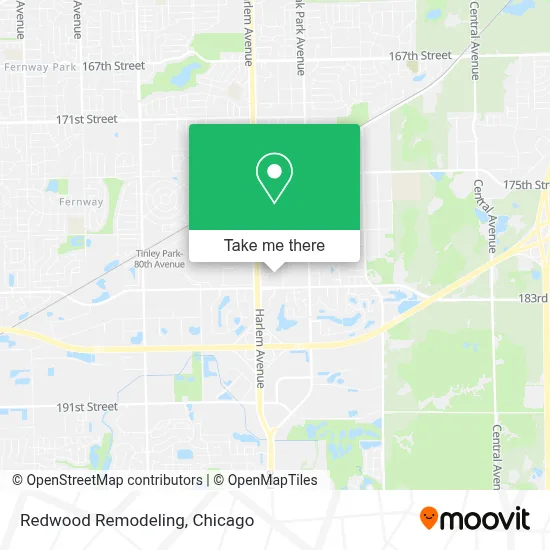 Redwood Remodeling map