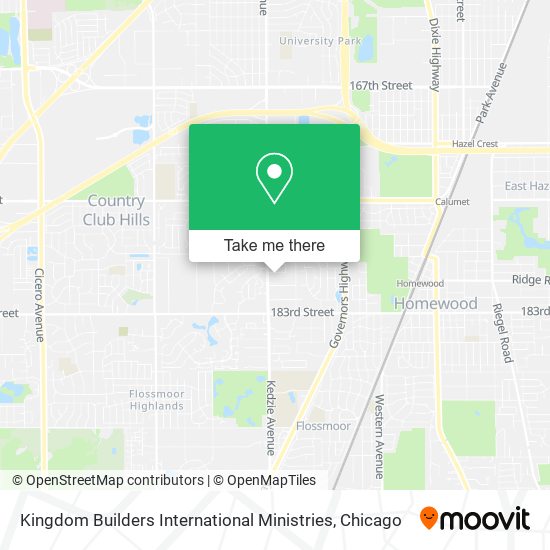 Mapa de Kingdom Builders International Ministries