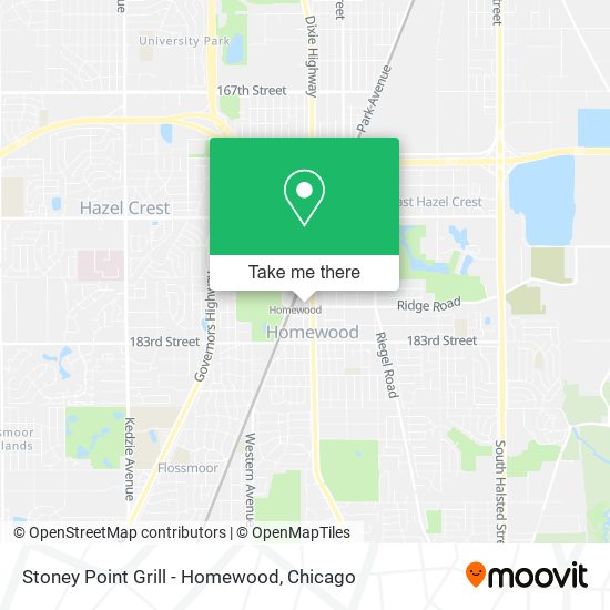 Stoney Point Grill - Homewood map
