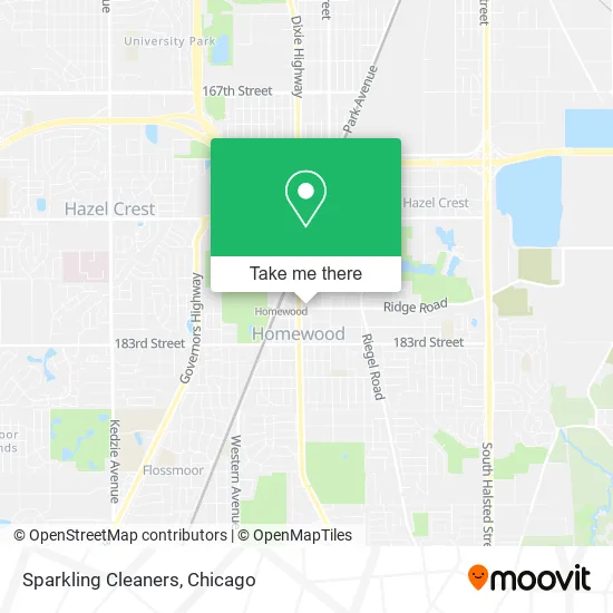 Sparkling Cleaners map