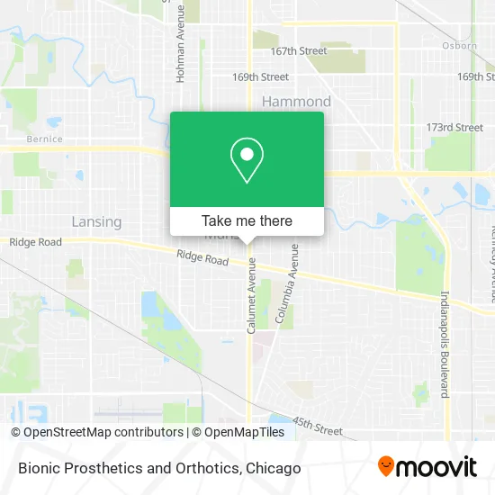 Bionic Prosthetics and Orthotics map