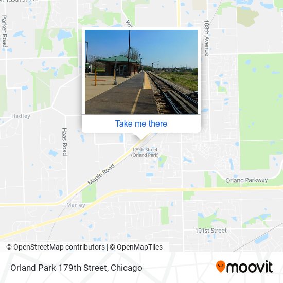 Orland Park 179th Street map