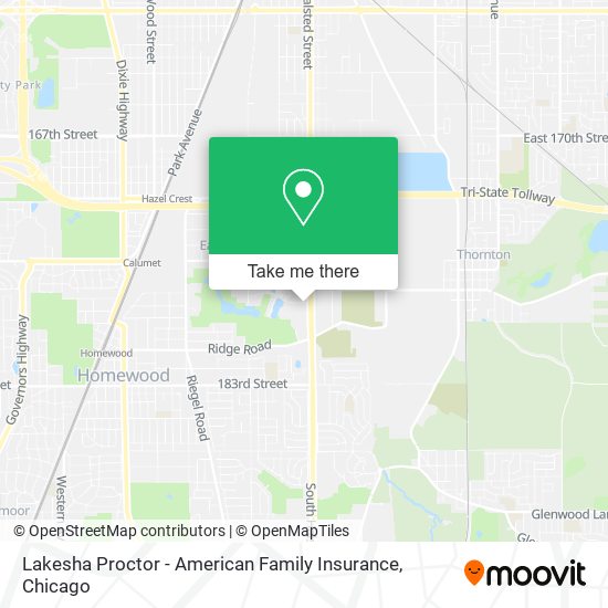 Mapa de Lakesha Proctor - American Family Insurance
