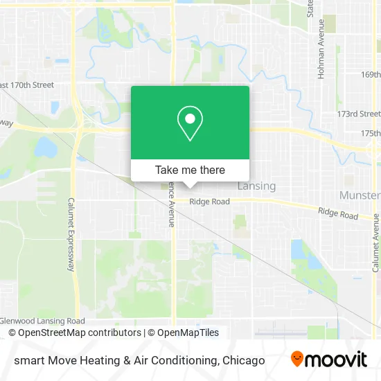 Mapa de smart Move Heating & Air Conditioning