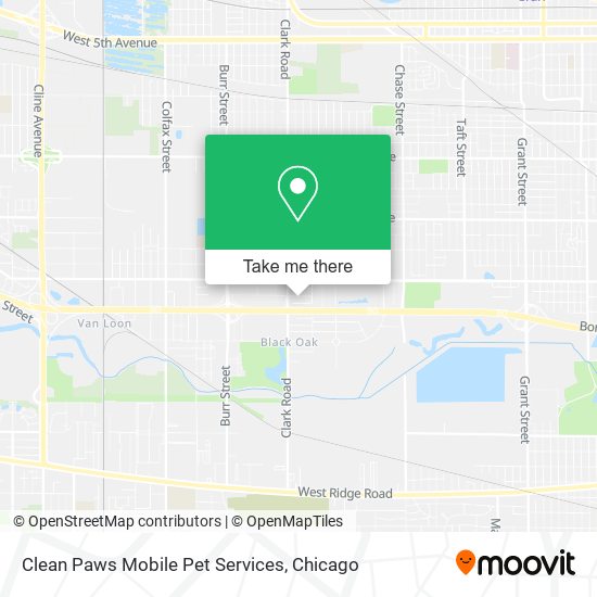 Clean Paws Mobile Pet Services map