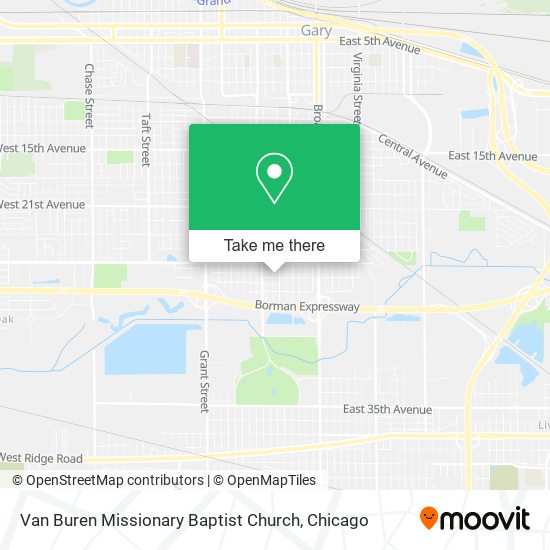 Van Buren Missionary Baptist Church map