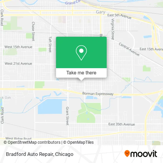 Bradford Auto Repair map