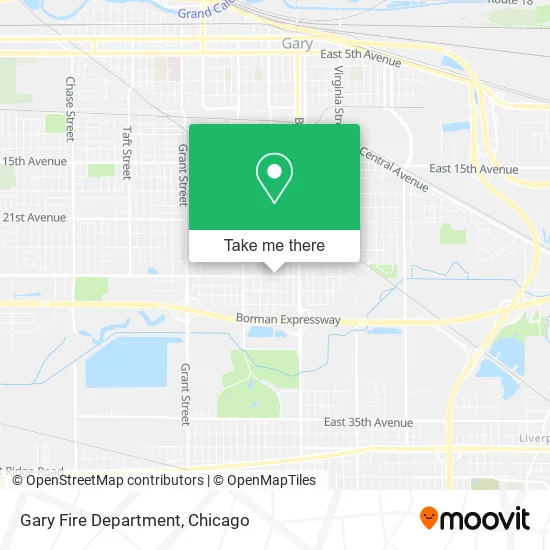 Gary Fire Department map