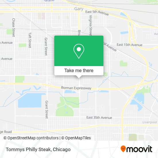 Tommys Philly Steak map