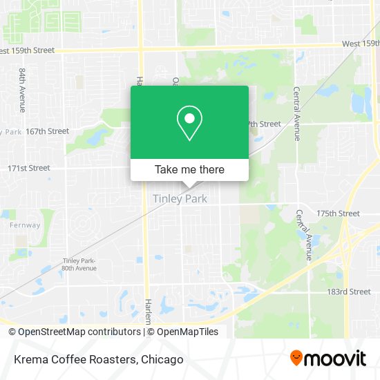 Krema Coffee Roasters map