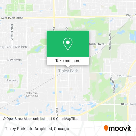 Tinley Park Life Amplified map