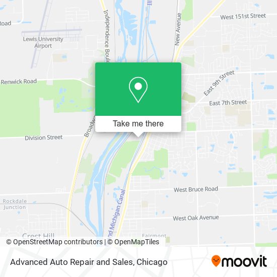 Advanced Auto Repair and Sales map