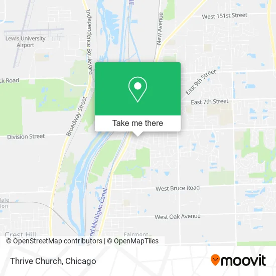 Thrive Church map