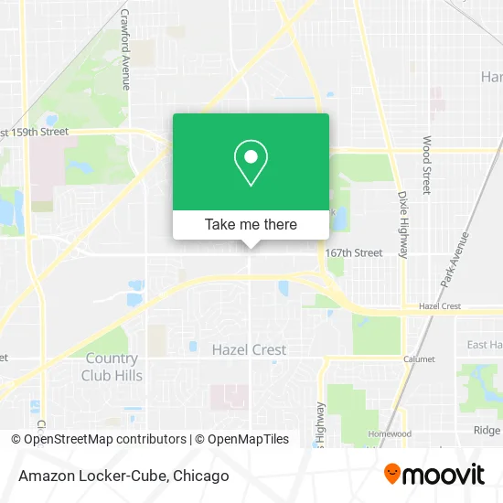 Amazon Locker-Cube map