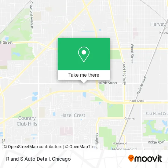 R and S Auto Detail map