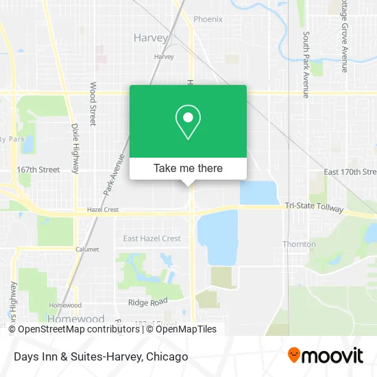 Days Inn & Suites-Harvey map