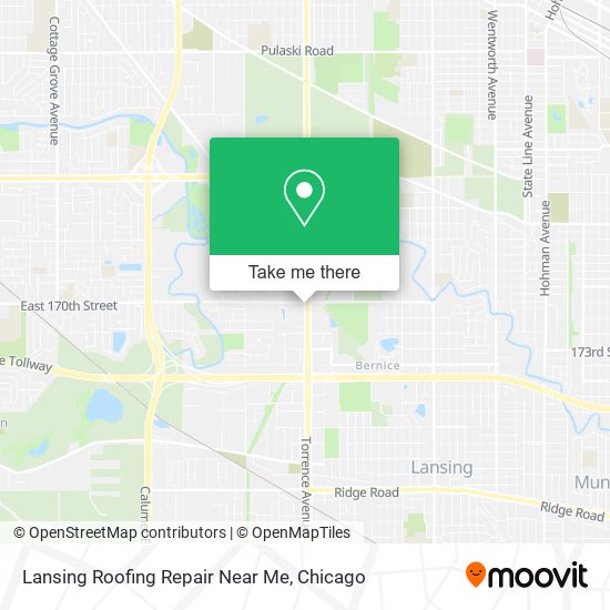 Lansing Roofing Repair Near Me map