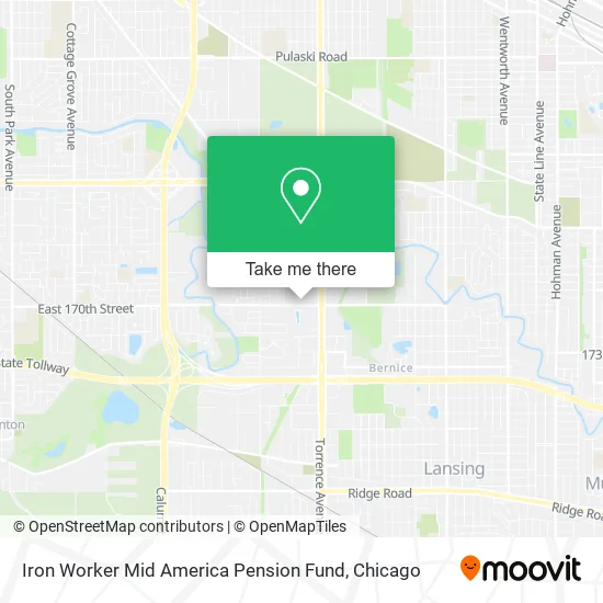 Mapa de Iron Worker Mid America Pension Fund