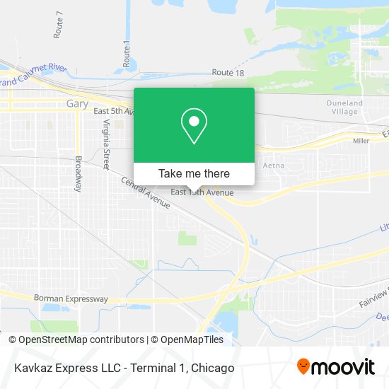 Kavkaz Express LLC - Terminal 1 map