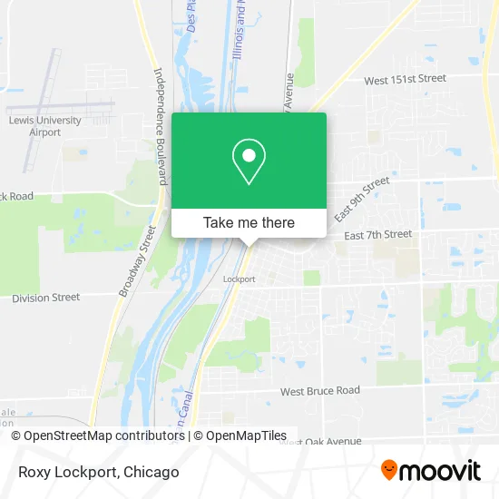 Roxy Lockport map