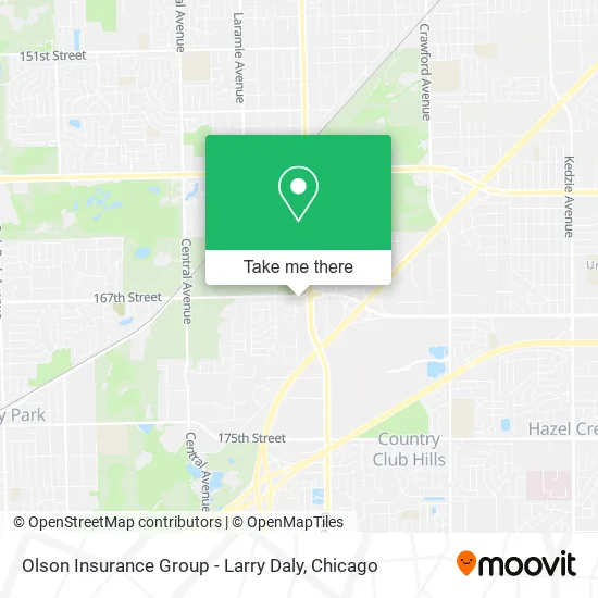 Olson Insurance Group - Larry Daly map