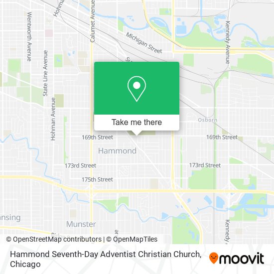 Mapa de Hammond Seventh-Day Adventist Christian Church