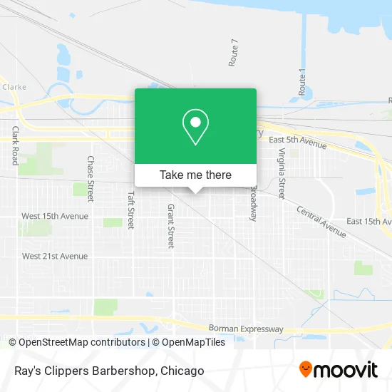 Ray's Clippers Barbershop map