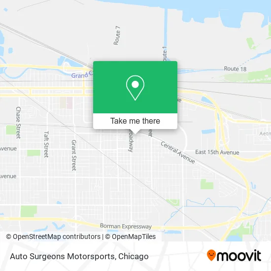 Auto Surgeons Motorsports map