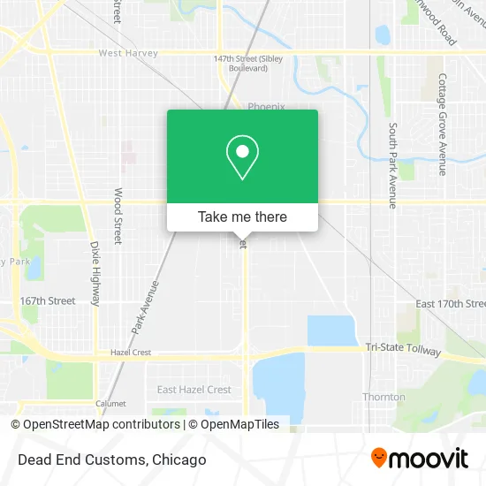 Dead End Customs map