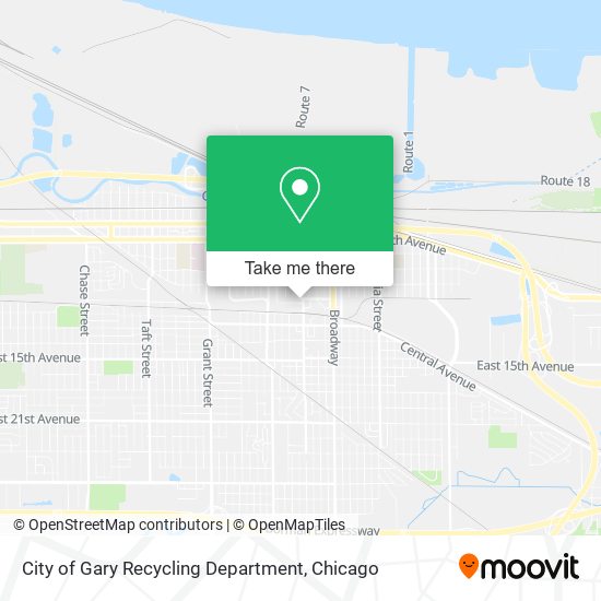 City of Gary Recycling Department map