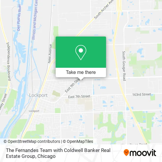 The Fernandes Team with Coldwell Banker Real Estate Group map