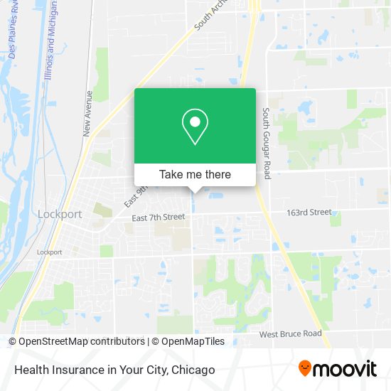Health Insurance in Your City map