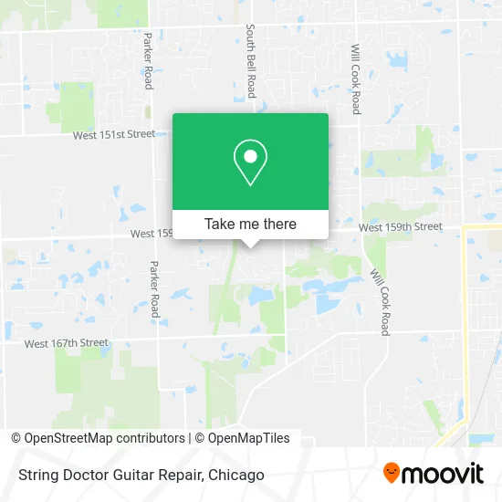 String Doctor Guitar Repair map
