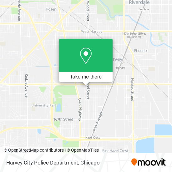 Harvey City Police Department map