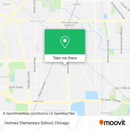 Mapa de Holmes Elementary School