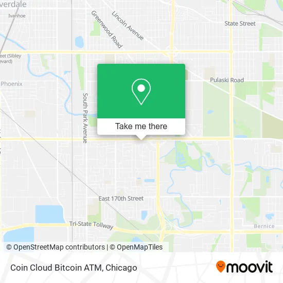 Coin Cloud Bitcoin ATM map