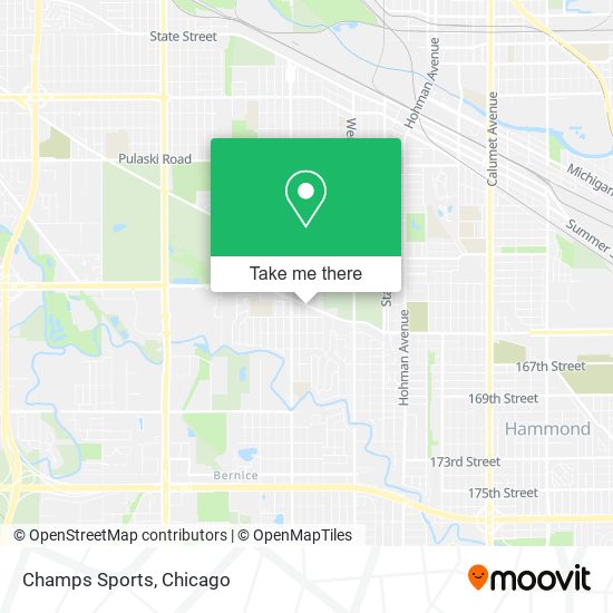 Champs Sports map